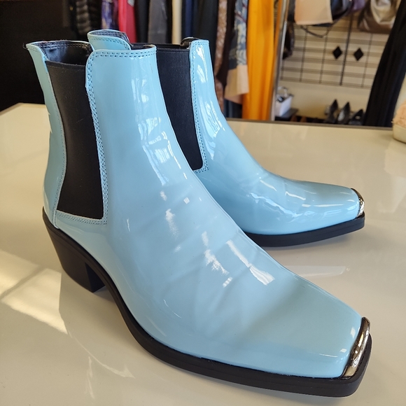 ASOS Shoes - ASOS DESIGN stacked heel western chelsea boot
